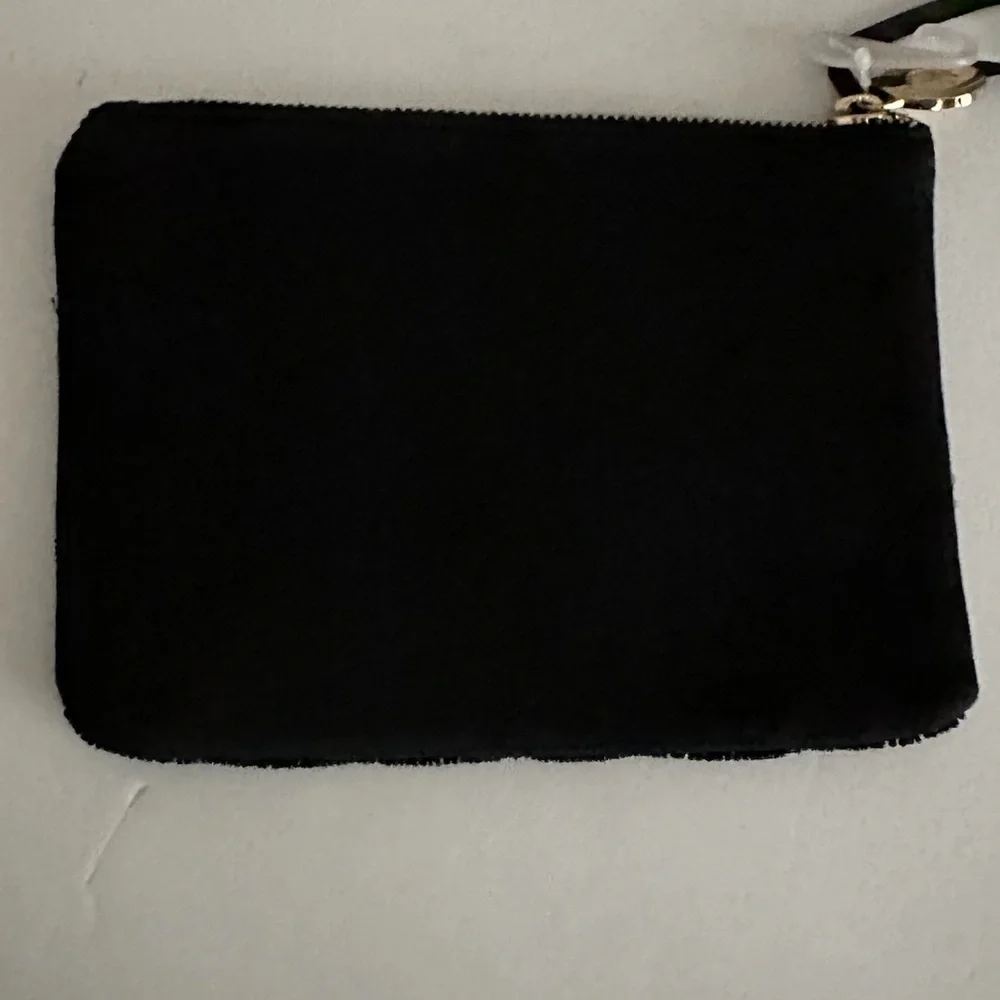 NWT Kate Spade Target New York - Champagne & French Fries Beaded Clutch Black - Picture 3 of 11
